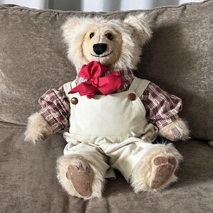 Handmade Teddy Bear OOAK Folk Art Primitive Plush Collectible Dave Duffy 7/10‎